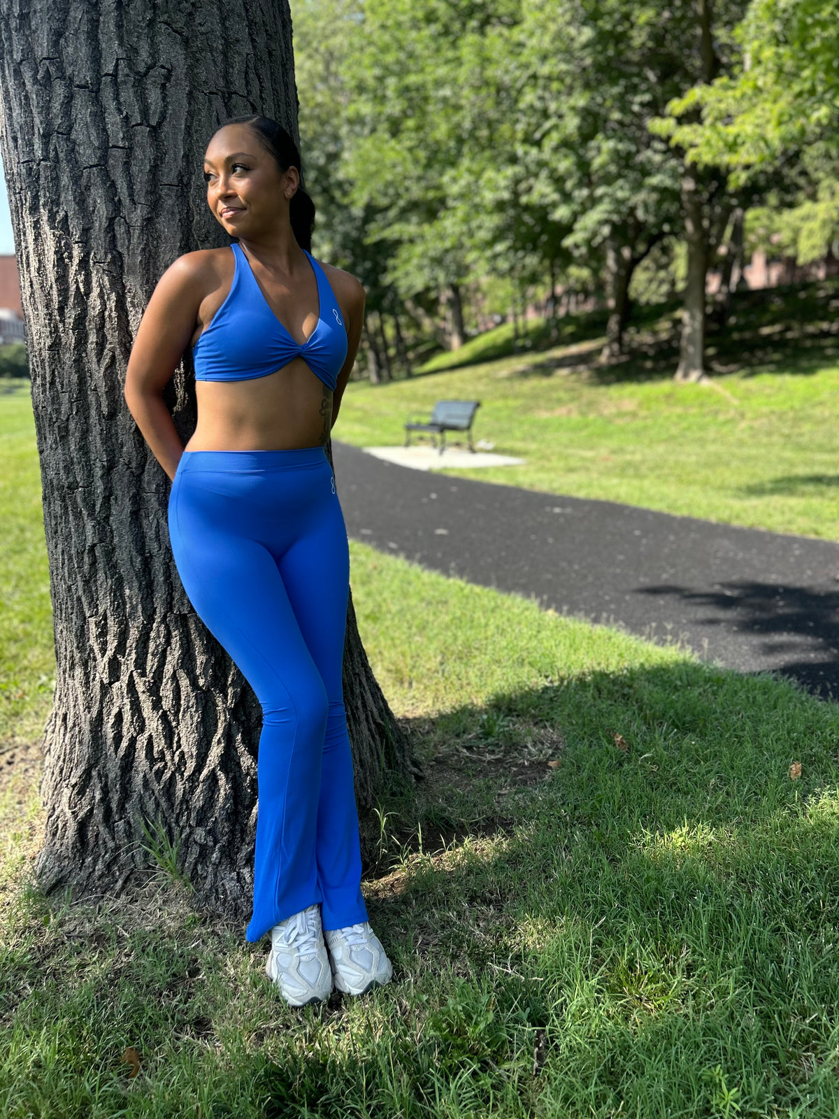 She’s electric flared leggings
